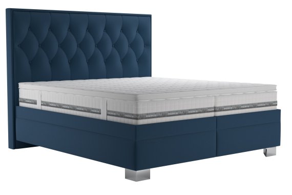 Dvojlôžko Kerstin v rozmere 180x200 cm, v poťahu Riviera 81, s matracom a topperom