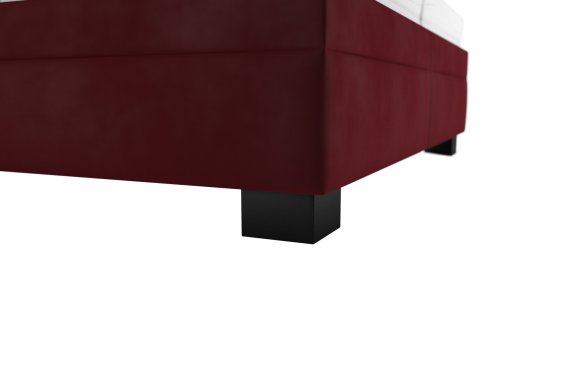 Dvojlôžko Ela v rozmere 180x200 cm, v poťahu Tiffany 32 Chianti, podnožie