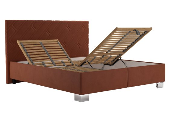 Dvojlôžko Sylva v rozmere 160x200 cm, v poťahu Salvador Sic 7, polohovanie