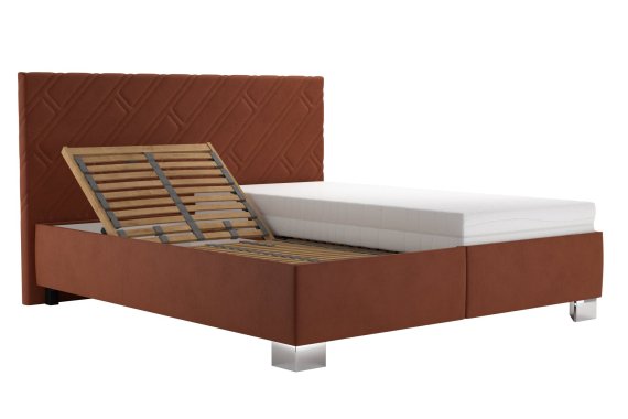 Dvojlôžko Sylva v rozmere 160x200 cm, v poťahu Salvador Sic 7, polohovanie hlavy