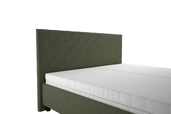 Dvojlôžko Sylva v rozmere 160x200 cm, v poťahu Salvador Sic 10, detail čela