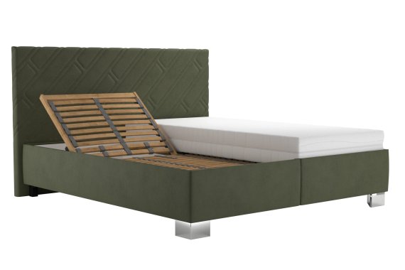 Dvojlôžko Sylva v rozmere 160x200 cm, v poťahu Salvador Sic 10, polohovanie hlavy