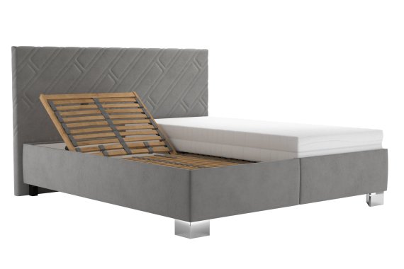 Dvojlôžko Sylva v rozmere 180x200 cm, v poťahu Salvador Sic 13, polohovanie hlavy