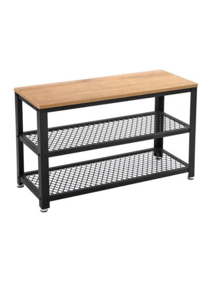 Botník Ponel 73x30x45 cm, hnedý a čierny