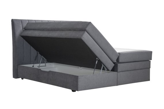 Boxspring Jira v rozmere 160x200, v potahu Matrix 17, úložný priestor