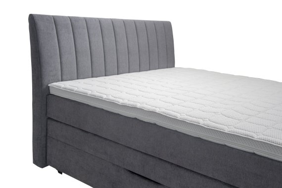 Boxspring Jira v rozmere 160x200, v potahu Matrix 17, detail čela