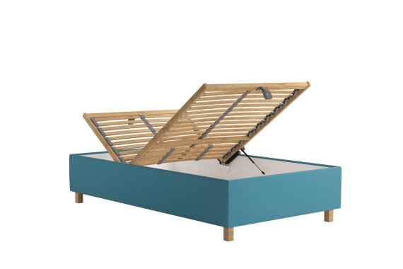 Válenda Neptún v rozmere 110x200 cm, v poťahu Trinity 13 Azur, úložný priestor