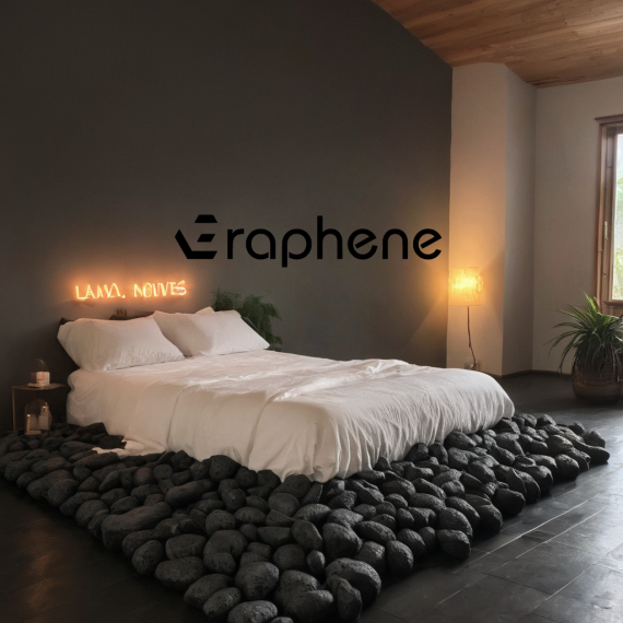 Chránič matraca Graphene 90x200x20 cm, šedo-biely
