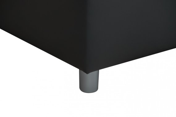 Dvojlôžko Largo v rozmere 180x200 cm, v poťahu Loft Grey, detail nohy 