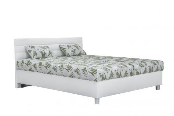 Dvojlôžko Spa v rozmere 180x200 cm, v poťahu Loft 1 a Farad 45, s vankúšikmi v poťahu Farad 45