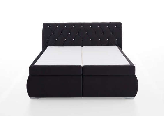 Boxspring Cheryl v rozmere 180x200 cm, v poťahu Derby 9025 Black
