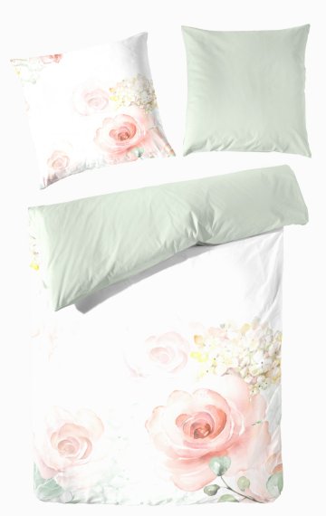  Bavlnené saténové obliečky, kvetinový vzor
