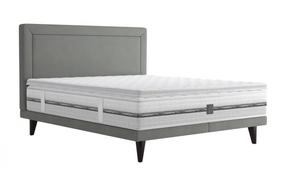 Dvojlôžko Tania v rozmere 180x200 cm, v poťahu Savoy 91 Silver, s topperom