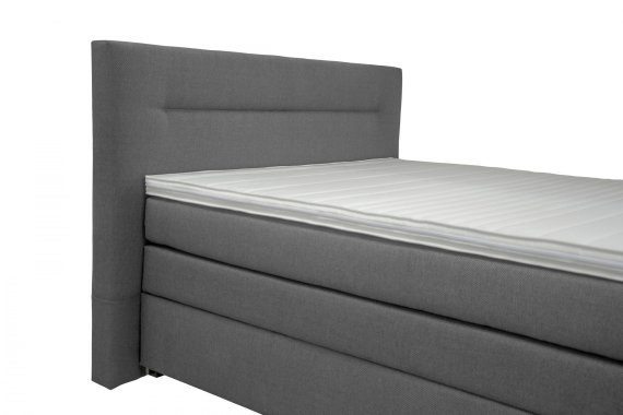 Boxspring Doria v rozmere 140x200 cm, v poťahu Milano New 95, detail čela