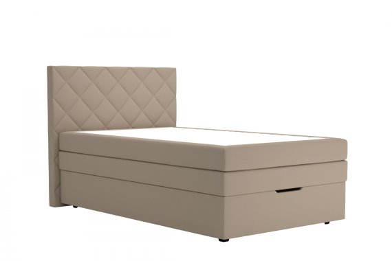 Boxspring Atika v rozmere 120x200 cm, v poťahu Enjoy 2 Camel, bez toppera