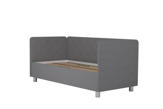 Jednolôžko Fiona v rozmere 90x200 cm, v poťahu Malmö New 83, hlavové + bočné + nožné čelo, bez matraca