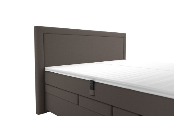Boxspring Margo v rozmere 180x200 cm, v poťahu Arte 5 Stone, detail čela