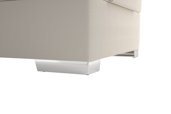Boxspring Margo v rozmere 90x200 cm, v poťahu Enjoy 1 Beige, podnožie