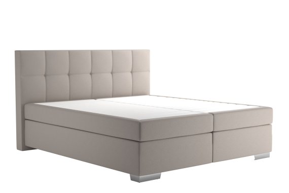 Boxspring Potenza v rozmere 180x200 cm, v poťahu Prima 12 Silver, bez toppera