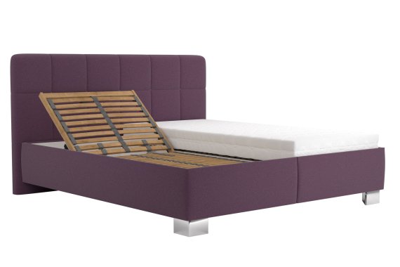 Dvojlôžko Kelly v rozmere 180x200 cm, v poťahu Flanell 95, polohovanie hlavy