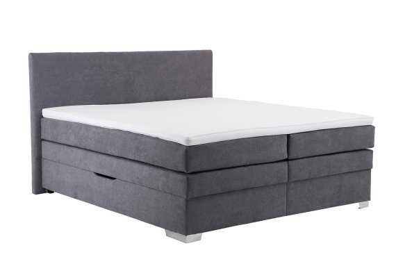 Boxspring Alexandra v rozmere 180x200 cm, v poťahu Enjoy 23 Ash, s topperom