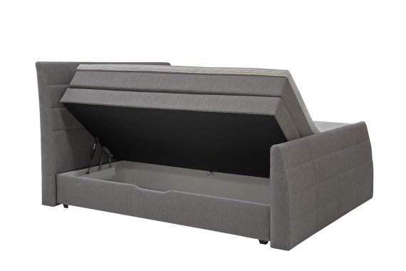 Boxspring Libra v rozmere 180x200 cm, v poťahu Hugo 3 Rabbit, úložný priestor