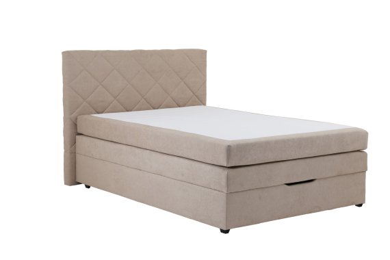 Boxspring Lyra v rozmere 140x200 cm, v poťahu Enjoy 2 Camel, bez topera