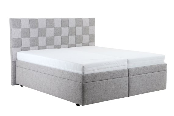 Boxspring Levit v rozmere 180x200 cm, v poťahu Foster 18 a Foster 17, s matracmi