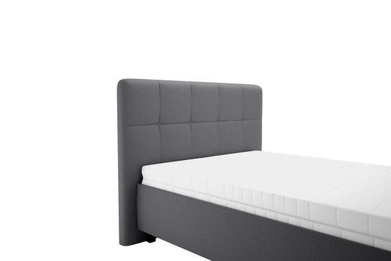 Jednolôžko Kelly v rozmere 120x200 cm, v poťahu Trinity 15, detail čela