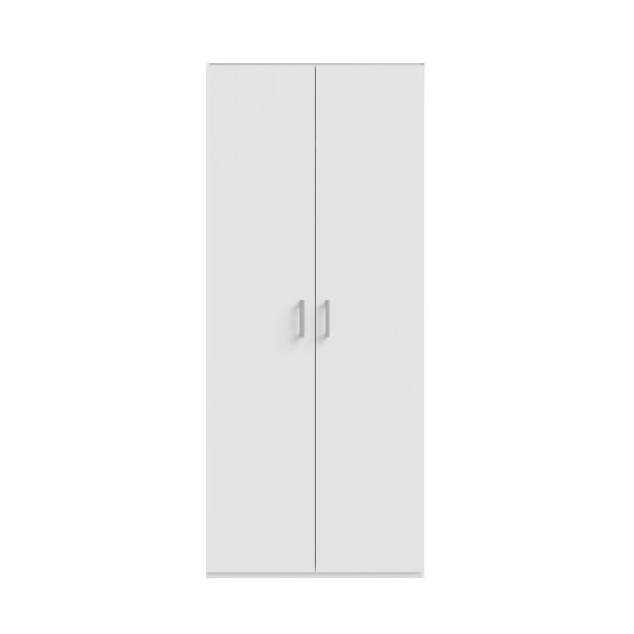 Šatníková skriňa Ekon, výška 210 cm, biela