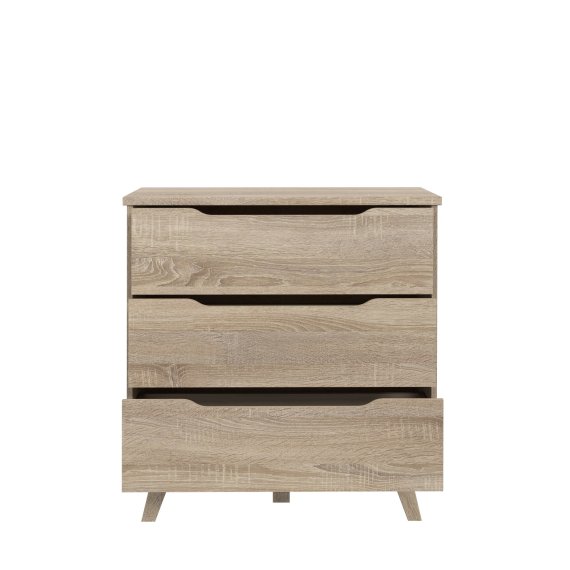 Komoda Vaur 80x86 cm, dub sonoma, otvorená