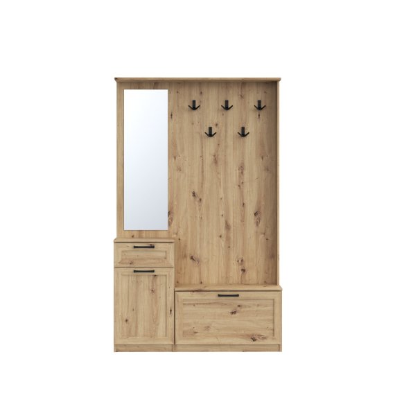 Predsieňový set Nipo 111x182x30 cm, dub artisan