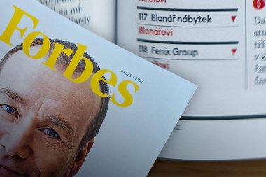 BLANÁŘ NÁBYTEK medzi najväčšími rodinnými firmami v Česku podľa Forbes 2026