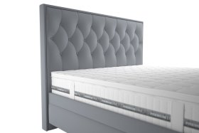 Dvojlôžko Kerstin v rozmere 180x200 cm, v poťahu Riviera 80, detail čela