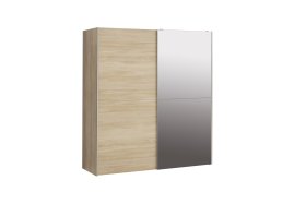 Skriňa Kais s posuvnými dverami a zrkadlom, dub sonoma