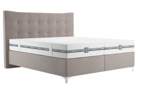 Boxspring Domino v rozmere 180x200 cm, v poťahu Tiffany 1 Cream, s matracom