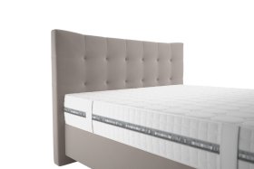 Boxspring Domino v rozmere 180x200 cm, v poťahu Tiffany 1 Cream, detail čela