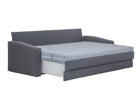  Rozkladacia pohovka Vision v poťahu Arte 14 / Arte 23 rozložená do maximálnej polohy 160x200 cm (veľkosť plochy na ležanie dvojlôžka)