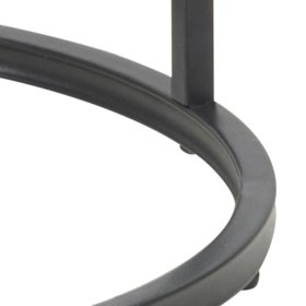 Stolík Senito, čierna a dub, detail