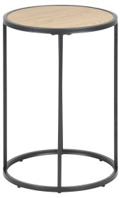 Stolík Senito, čierna a dub