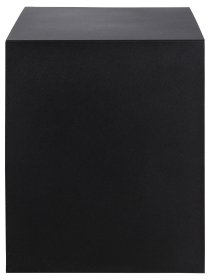 Nočný stolík Jalor so šuplíkom, čierny a bambus, detail