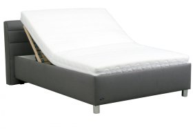 Jednolôžko Dexter v rozmere 140x200 cm, v poťahu Salina 4005, ukážka polohovania hlavy