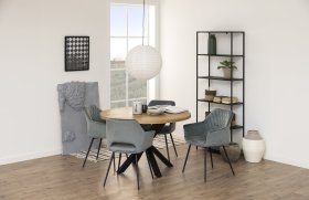 Knižnica Nemi, čierna, interiér