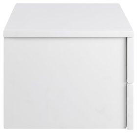 Nočný stolík Avilo so šuplíkmi, biely, detail