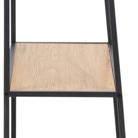 Knižnica Senito, čierna a dub, detail