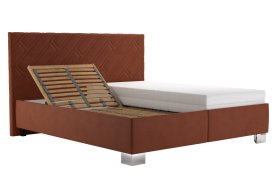 Dvojlôžko Sylva v rozmere 160x200 cm, v poťahu Salvador Sic 7, polohovanie hlavy