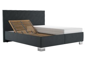 Dvojlôžko Sylva v rozmere 160x200 cm, v poťahu Salvador Sic 15, polohovanie hlavy