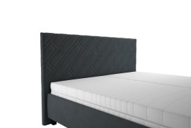 Dvojlôžko Sylva v rozmere 160x200 cm, v poťahu Salvador Sic 15, detail čela