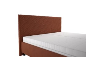 Dvojlôžko Sylva v rozmere 180x200 cm, v poťahu Salvador Sic 7, detail čela