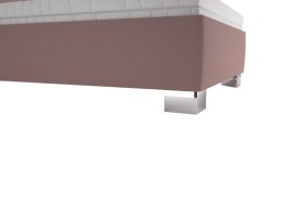 Jednolůžko Kelly v rozměru 90x200 cm, v potahu Enjoy 19 Flamingo, podnoží